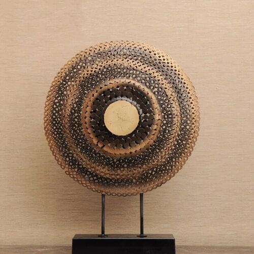 Sculpture decoration metal iron art hotel living room Club restaurant teahouse creative decoration Abstract porch Art