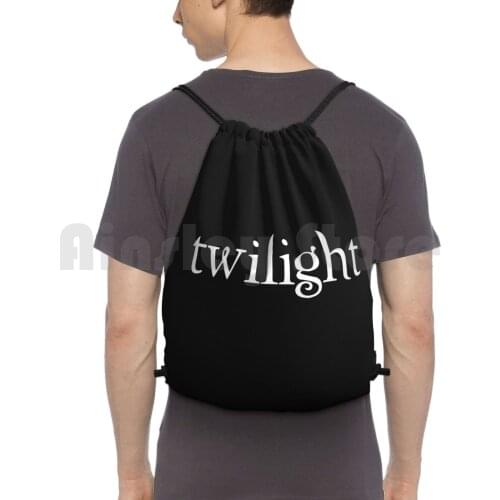 The Twilight Saga Cover Backpack Drawstring Bag Riding Climbing Gym Bag Twilight Twilight Saga Vampire Bella Edward Jacob