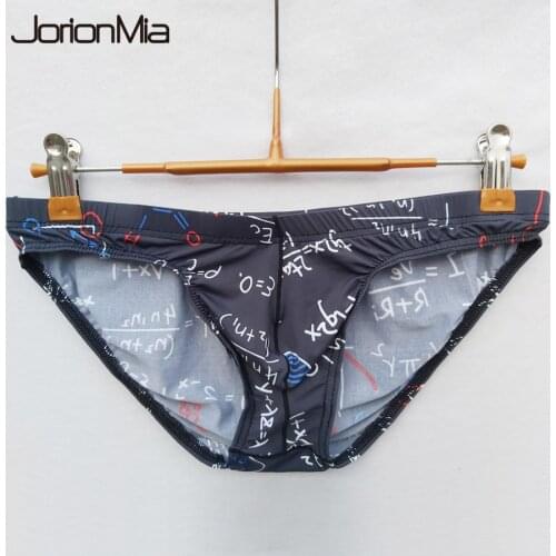 Men Sexy Briefs Printed Breathable Soft Underwear Cucea Underpants Man Comfortable Gay Pants Cueca Male Panties ST77-1