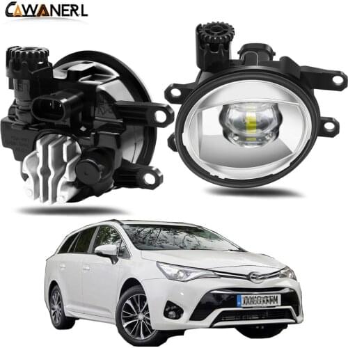 Fog Light Assembly 30W Car Right + Left Side LED Lens Fog Lamp Daytime Running Light 12V For Toyota Avensis 2015 2016 2017 2018
