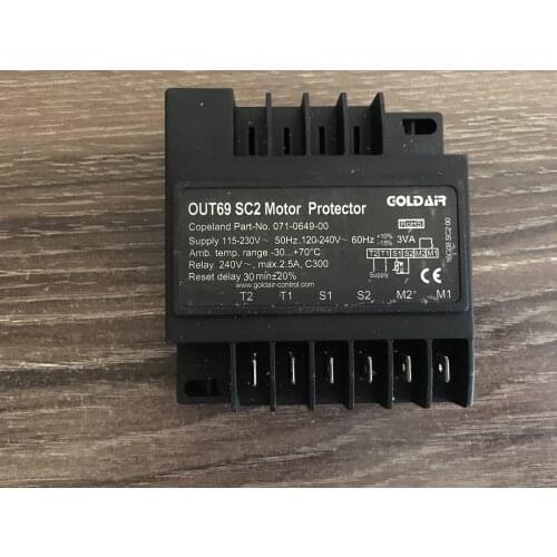 For Copeland compressor protection 071-0649-01 module OUT69 SC2/INT69 SC2 motor protector 071-0649-00