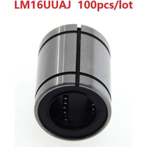 100pcs/lot LM16-AJ LM16UUAJ 16mm adjustable AJ type linear ball motion bearings bush bushing CNC 16x28x37 mm