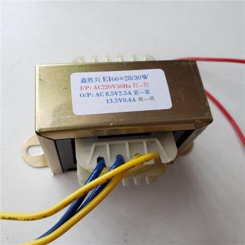 8.5V 2.5A 13.5V 0.4A EI Transformer 220V input 30VA EI66*28 for BCY-432KFR Reagent refrigerator freezer transformer