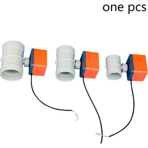 AC220V pvc Electric damper Air volume control valve 50/63/75/90 Ventilation pipe valve