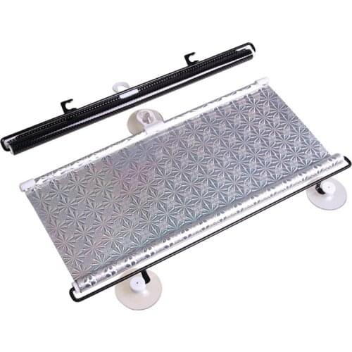 Car Roller Sun Visor Retractable Anti-UV Protection Sunshade Anti-dazzle Suitable for Front Seat Driver or Passenger Safety