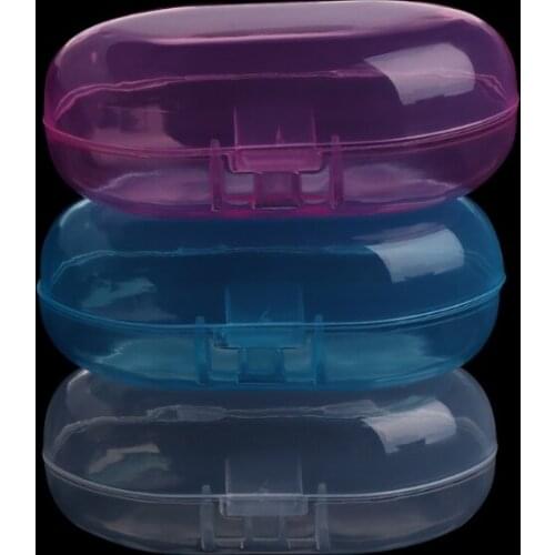 Portable Baby Infant Finger Toothbrush Case Holder Storage Box Clear Travel