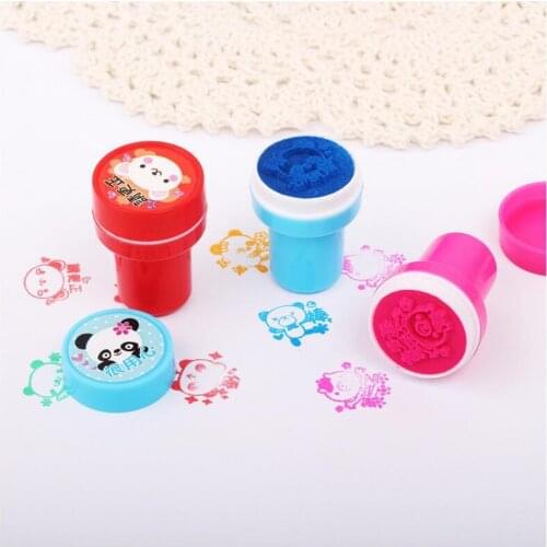 12Pcs/Box Children Toy DIY Scrapbook Photo Album Decor Stamper High Quality Simple Rubber Stamps Cartoon Fruits Kids Seal