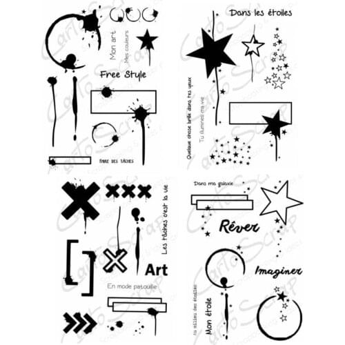 French Transparent Clear Silicone Stamp Seal for DIY scrapbooking photo album Decorative clear stamps A1029