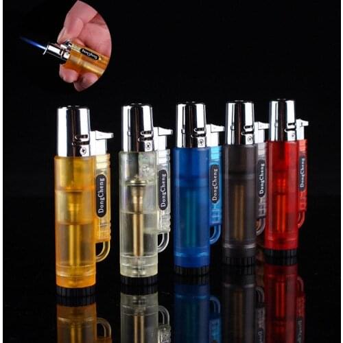 Gas Lighter Windproof Cigarette Lighter Small Spray Gun Cigar Butane Lighters Kitchen Outdoor Lgnition Portable Torch Lighter