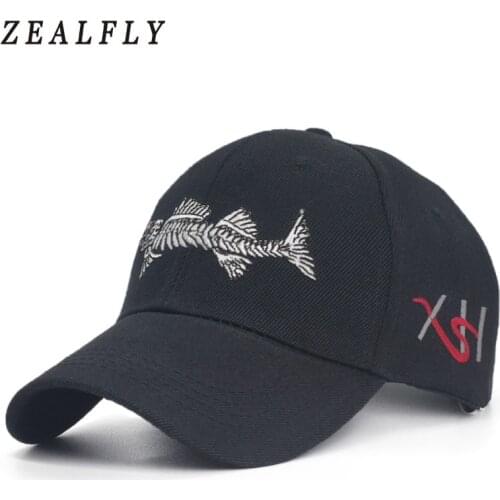 Outdoor Camouflage Fish Baseball Cap Dad Hats Snapback Hat For Women Gorras Casual Casquette Embroidery Fishing Cap