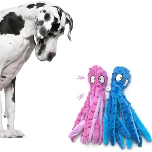 2021 Best Selling Products Dog Chew Toy 8 Legs Octopus Soft Plush Squeaky Dog Squeakers Toy Pets Supplies Accessories