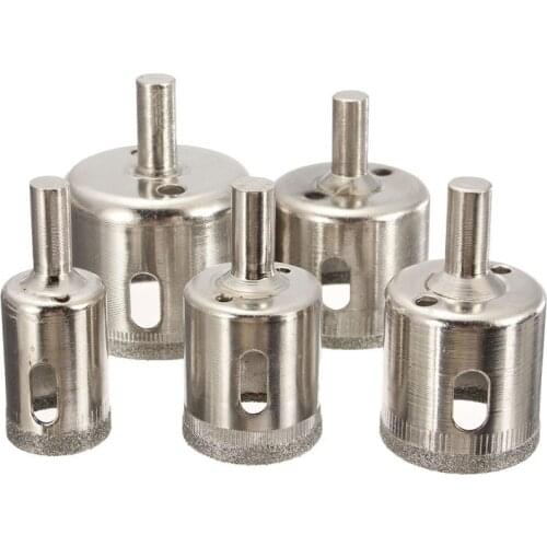 Sizes 20 26 30 35 42mm Diamond Hole Saw Core Drill Bit Set Tile Glass Marble Granite Slate Drilling Cutting Tool
