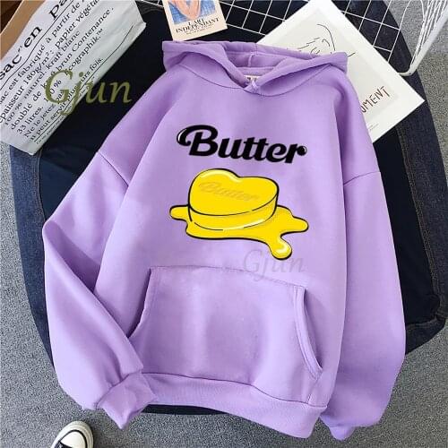2021 NEW Ablum Butter Bangtan Boys Print Unisex Women Hoodie Female Clothes Loose Sweatshirt Harajuku Y2k Aesthetic Hoody Men