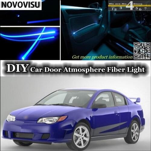 NOVOVISU For Saturn Ion interior Ambient Light Tuning Atmosphere Fiber Optic Lights Inside Door Panel illumination Not EL light