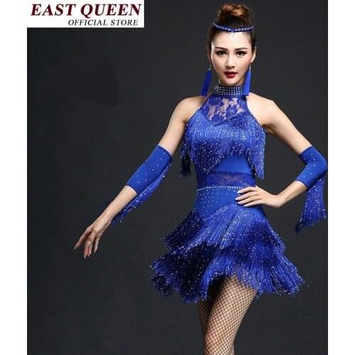 Latin dance dress clothes ballroom dancing dresses cha cha samba tassel fringe ballroom dance competition sexy dress FF067 A