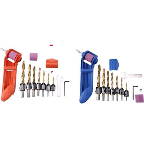 Portable 2-12.5Mm Drill Bit Sharpener Corundum Polishing Grinder Wheel Tool Drill Powered Tools Parts