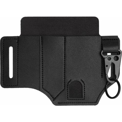 Professional Waist Belt Bag Portable Pouch EDC Sheath Pocket Organizer Outdoor Leather Case for Camping Hiking