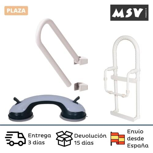 MSV Handrail Suction Cup Handle Support Disabled Bathrooms Suction Cup Handle Shower Handle for Elderly