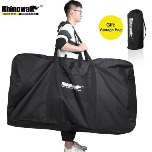 Rhinowalk Folding Bicycle Carry Bag for 26-29 Inch Portable Cycling Bike Transport Case Travel Bycicle Accessories Outdoor Sport