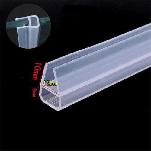12mm thick Glass Silicon Seals Strip Shower Stall Door Window Balcony Sliding Sash Seals 1.47m U odd