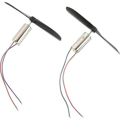 2pcs/lot Coreless Motor Micro DIY Helicopter Coreless Motor DC 3.7V 0.1A 6mm*14mm For Remote Control Aircraft