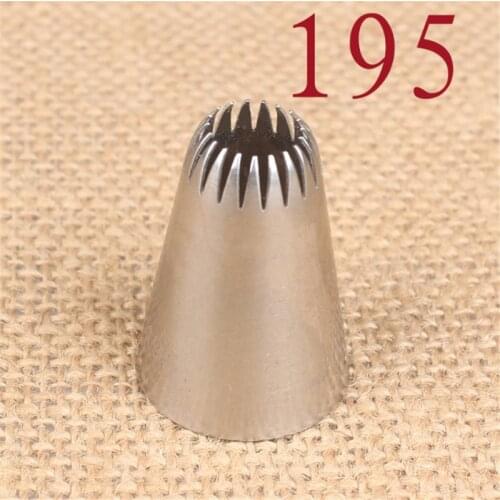 #195 Cake Decorating Pastry Piping Nozzle Icing Tips Bakeware Kitchen Cookies Tools Stainless Steel Cake Tools