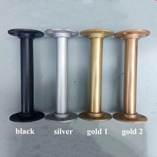 2pcs Industry 1/2" Pipe Table Leg Retro Furniture Leg Assemble Cabinet Holder Pipe Shelf Kits Furniture Accessory