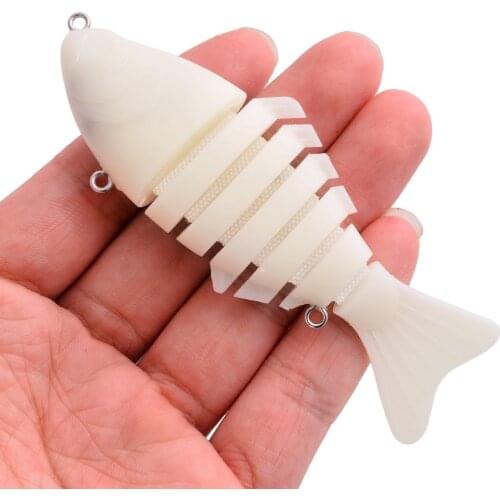 10cm/14g Blank Pike Wobbler for Fishing Artificial Bait Hard Multi Jointed Swimbait Crankbait Lifelike Fishing Lure Tackle 20PCS