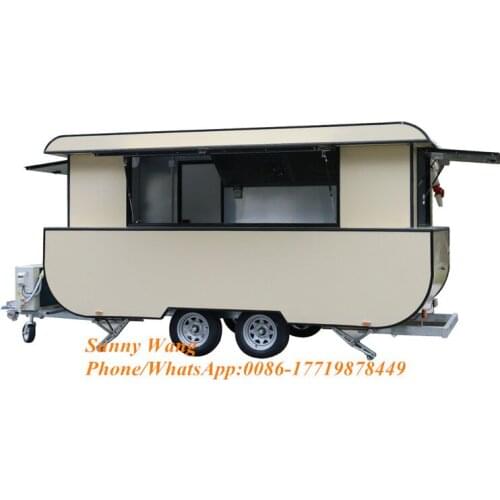 Factory price Street mobile fast bbq truck food van mobile food cart trailer with logo design