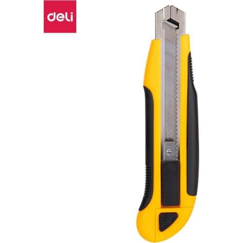 Deli 2091 high quality large size art knife industrial blade paper cutter wallpaper knife self locking art knife