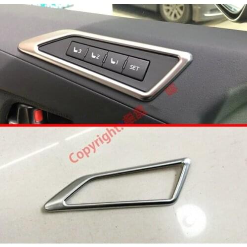 For Toyota Alphard Vellfire AH30 2016 2017 2018 2019 2020 ABS Pearl Chrome Interior Seat Memory Adjustment Button Cover Trim