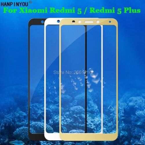 For Xiaomi Redmi 5 / 5 Plus 5+ Full Coverage Tempered Glass 9H 2.5D Premium Screen Protector Film