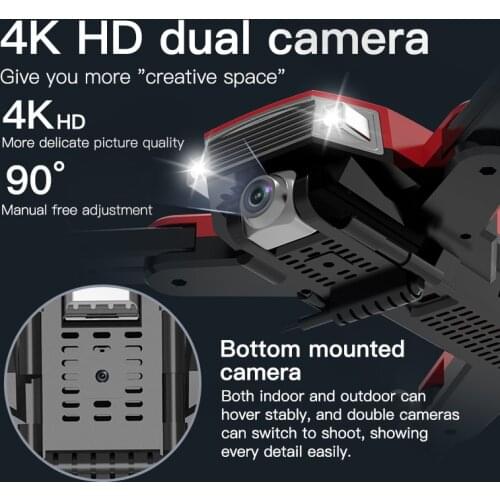 A18 UAV GPS Drone 4K Dual Cameras 5G Image Transmission Optical Flow Positioning Hovering Aerial Photography RC Quadcopter Toys