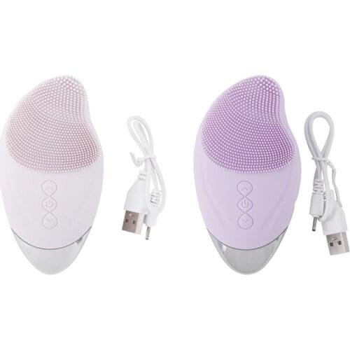 Electric Facial Cleansing Brush Eyes Massage Soft Silicone Facial Cleanser Deep Cleansing Brush Pore Cleanser