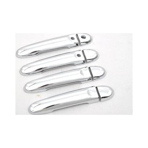 Chrome Door Handle Cover with Keyless Access for Nissan March Micra K13 10-13 Free Shipping
