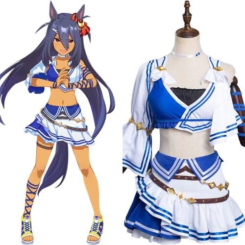 Anime Pretty Derby Hishi Amazon Cosplay Costume Dress Outfits Halloween Carnival Suit