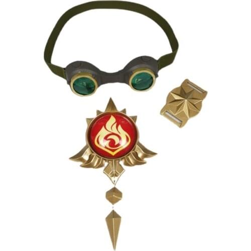 Hot Game Genshin Impact Bennett Cosplay Glasses Cosplay Props Headgear Accessories Halloween Carnival Fancy Party