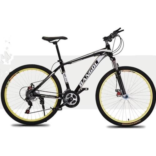 New StyleDouble Disc Bicycle High Carbon Steel Materials 26 Inches 21 Speed Double Disc Brake