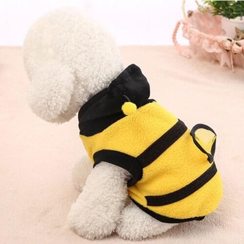 Cat Dog Clothing Cute Bumble Bee Dress Up Costume Apparel Coat Clothes Pet Supplies AUG889