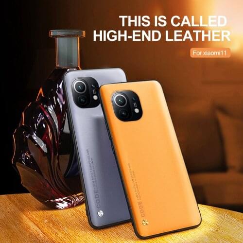 Plain Skin Leather TPU Soft Bumper Phone Cover For Xiaomi Mi11i Mi11 Mi 11i My 11Lite 11 Lite Light Pro Ultra 5G Shockproof Case