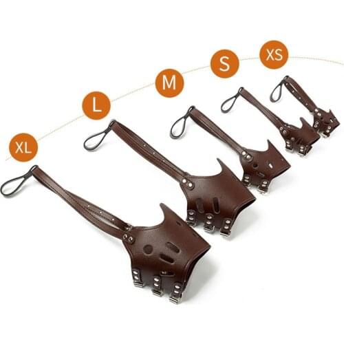 Dog Muzzle Collar For Small Medium Large Pet Adjustable Mouth Anti-Bite And Anti-Eating Barking Nylon Straps Dog Supplies