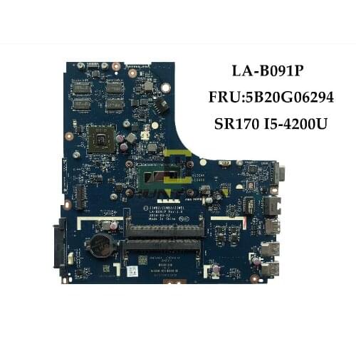 Genuine LA-B091P for Lenovo Ideapad B50-70 Laptop Motherboard FRU:5B20G06294 SR170 I5-4200U DDR3L 1GB Fully Tested High quality