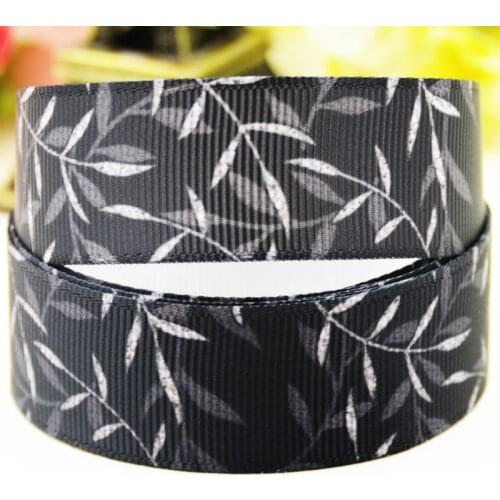 22mm 25mm 38mm 75mm Plant printed Grosgrain Ribbon party decoration 10 Yards X-04461