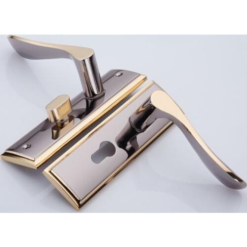 Modern Mute Room Door Lock Handle Fashion Interior Door Knobs Single Bolt Door Lock Anti-theft Gate Lock Furniture Hardware