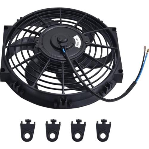 SPEEDWOW Universal 7"10"12" Motor Engine Radiator Oil Cooler Cooling Electric Pull Push Fan Radiator Engine Cooling Fan 12V 80W