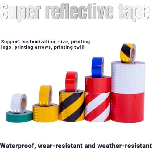 5CMx45M micro prism reflective tape decal car stickers white red yellow blue green colorful