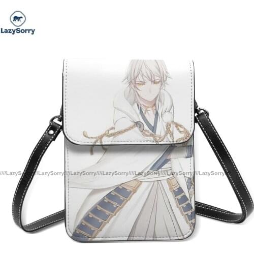 Touken Ranbu Shoulder Bag Vintage Leather Office Mobile Phone Bag Student Gift Bags