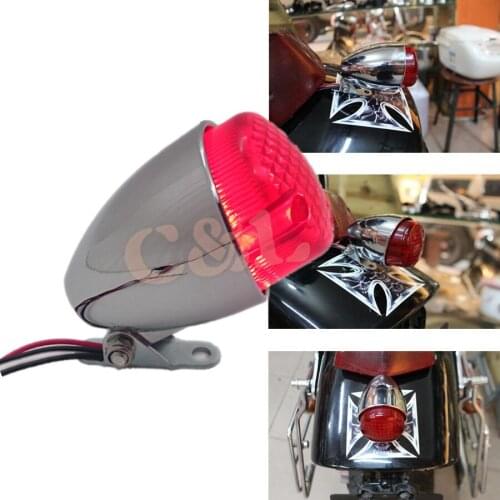 NEW Motorcycle Brake Stop Running Rear Tail Light For Harley Bobber Cruiser Chopper Custom