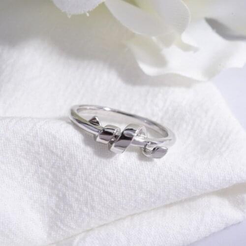 TGNEL 100% S925 Sterling Silver Rings for Women Wedding Engagement Acessories Stylish Simple Design Spiral Shape Alliance