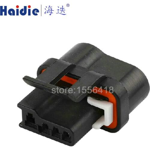 Free shipping 2sets 4pin waterproof electric black female waterproof automotive wire cable connector 12124898